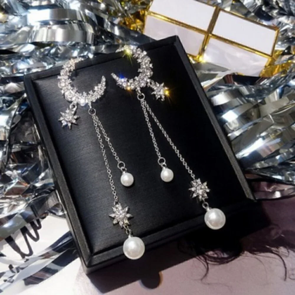 Moon & Styar crystal earrings gypsy jewelry